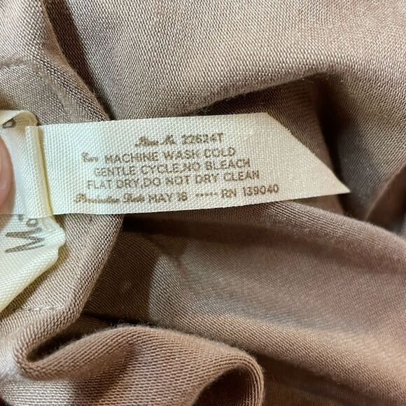 Matilda Jane Taupe Long Sleeve Babydoll Tunic Blouse Women’s Sz M - Picture 9 of 9